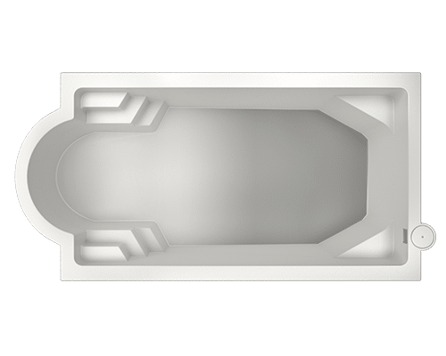 Vue 3D piscine coque modèle Lagoona