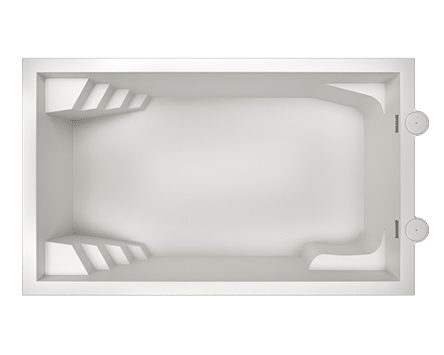 Vue 3D piscine coque australienne modèle Platinum 7