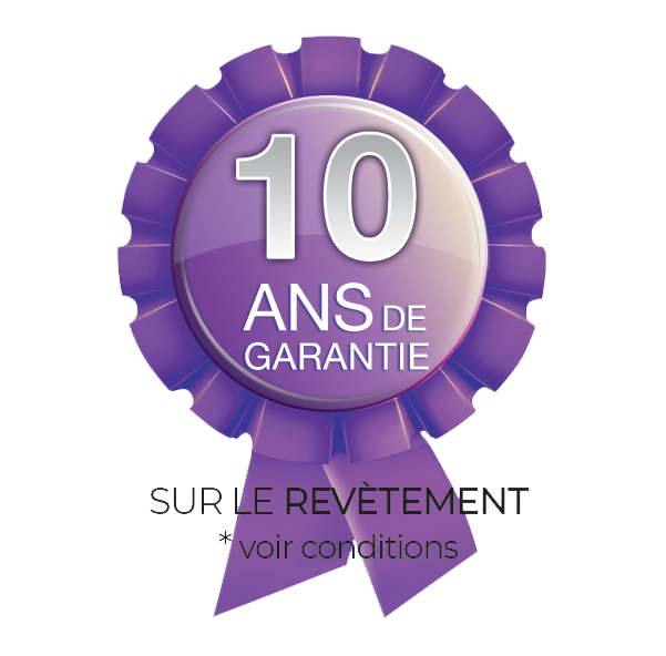 10 ans de garantie sur le revêtement de piscine